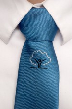 academy blue clip on tie
