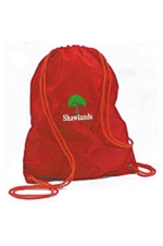shawlands red pe bag