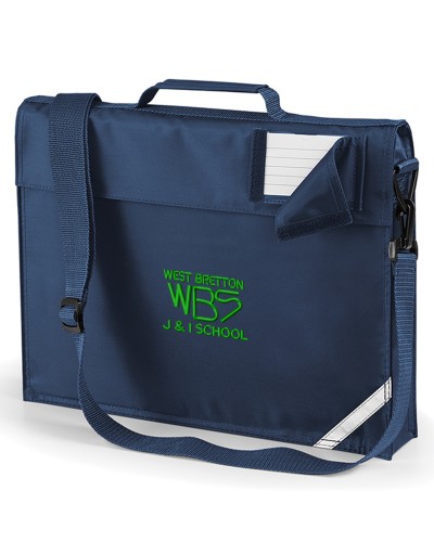 West Bretton J&I Navy Book Bag with Strap