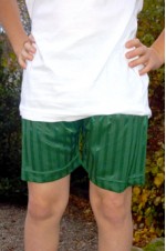 plain green shorts