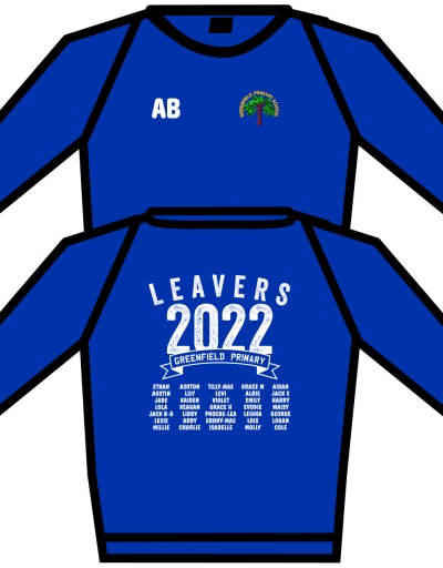 greenfield 2022 leavers sweatshirt
