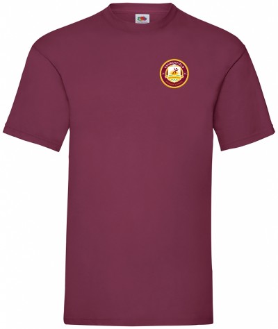 Churchfield Burgundy PE T-Shirt