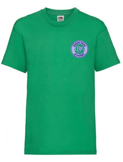 Queens Road Green PE T-Shirt