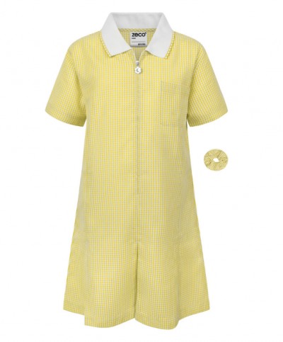 swinton queen primary yellow gingham dress 