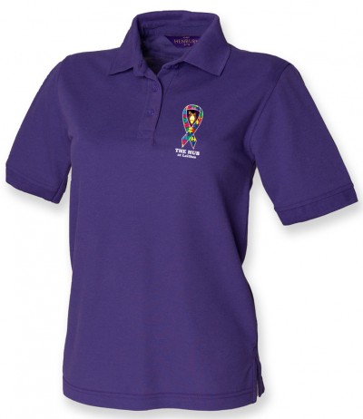 The Hub at Laithes Staff Purple Polo 