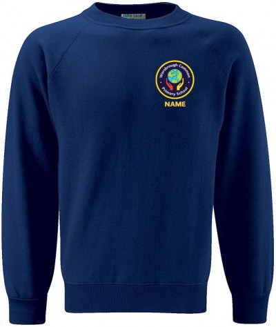 Worsbrough Common Navy Sweatshirt - With Name