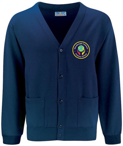 Worsbrough Common Navy Cardigan -Without Name