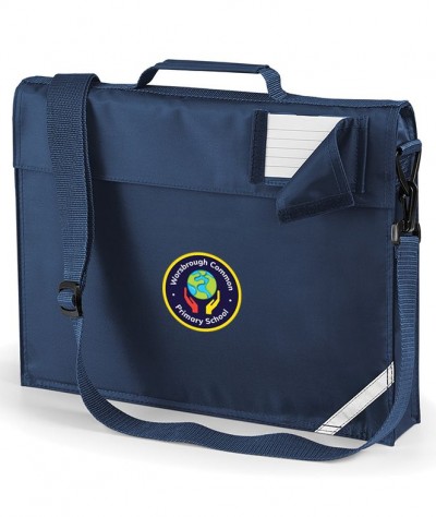 Worsbrough Common Navy Book Bag with Strap