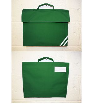 Plain Green Book Bag