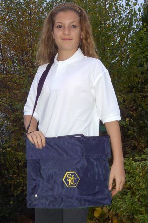 Silkstone Common Navy Book Bag with Strap